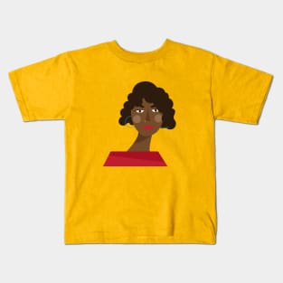 Girl with red dress Kids T-Shirt